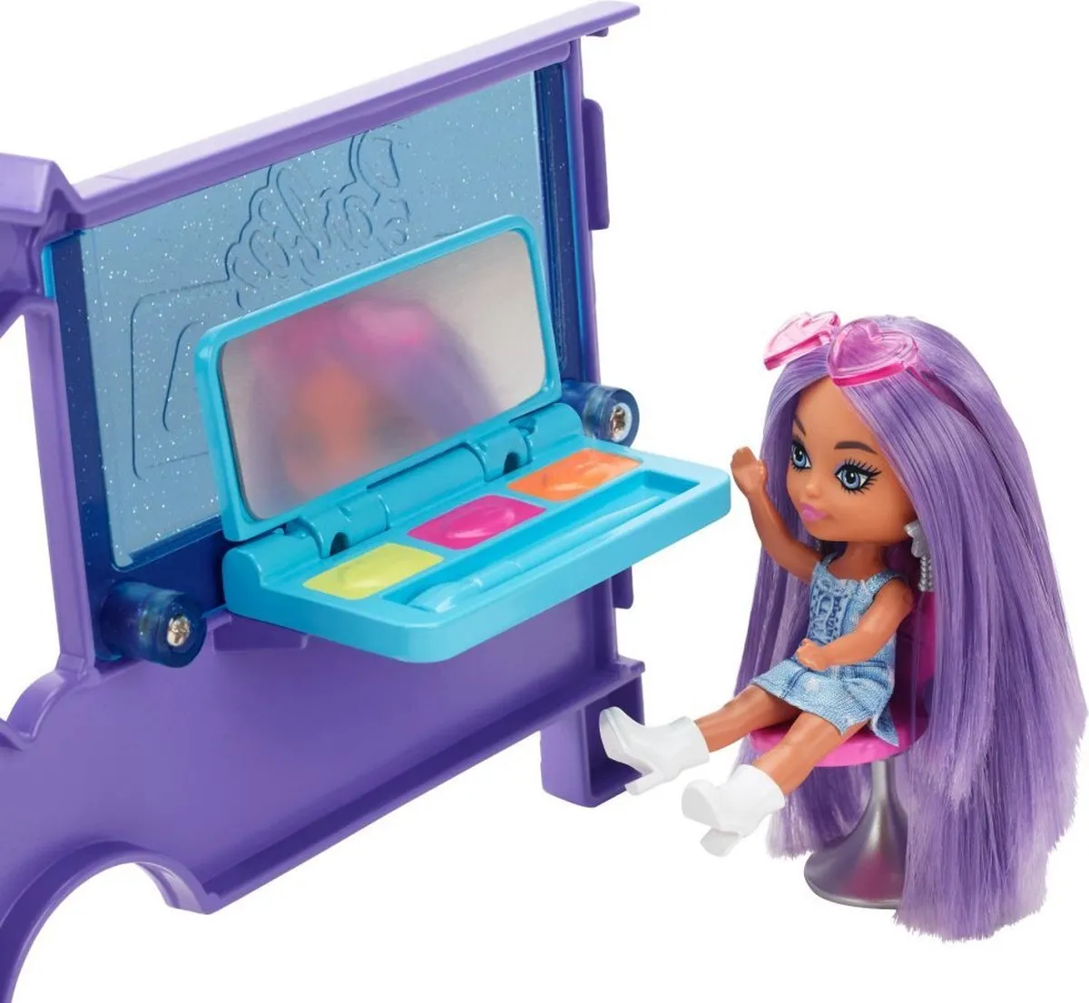 Barbie Extra Minimin Bus Speelset - Blauw