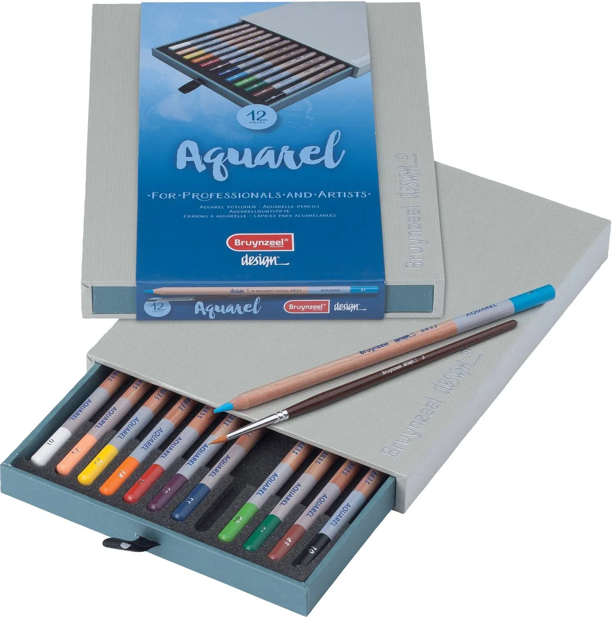 BRUYNZEEL Aquarelpotloden Box 12 Stuks