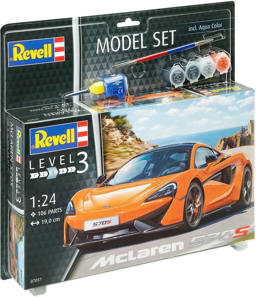 Revell 67051 McLaren 570S Modelbouwpakket 1:24 - 106 Onderdelen - Multi