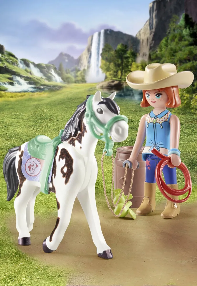 Playmobil Horses of Waterfall Ellie en Sawdust Speelset 71358 - Multikleur
