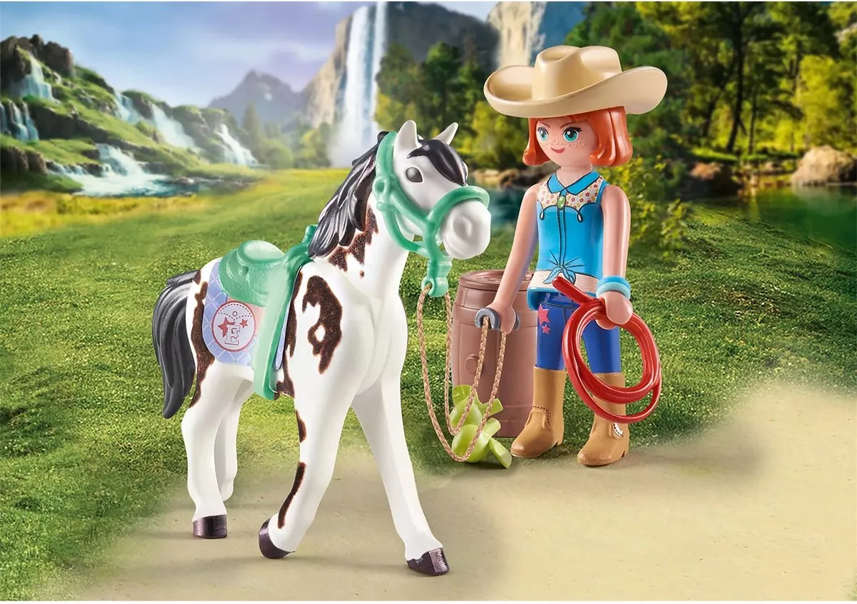Playmobil Horses of Waterfall Ellie en Sawdust Speelset 71358 - Multikleur