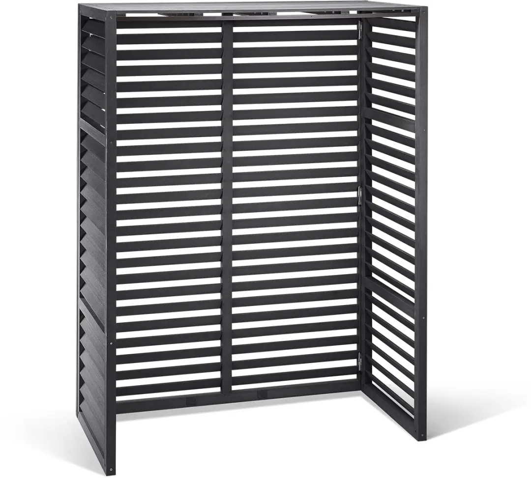 Evolar Evo-Cover WPC Omkasting Buitenunit Warmtepomp 120x160x65cm - Charcoal Grey - afbeelding 2 van 6