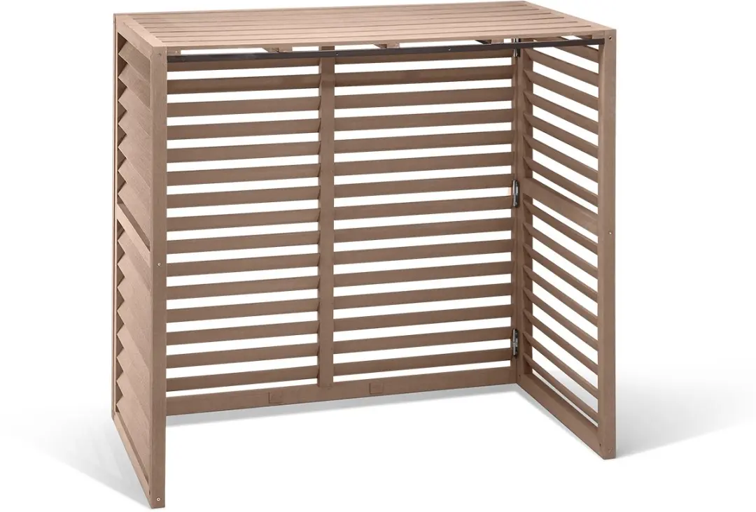 Evolar Airco Omkasting Buitenunit EVO-COVER-WPCLT - WPC 120x110x65cm - Tropical Teak - afbeelding 2 van 6