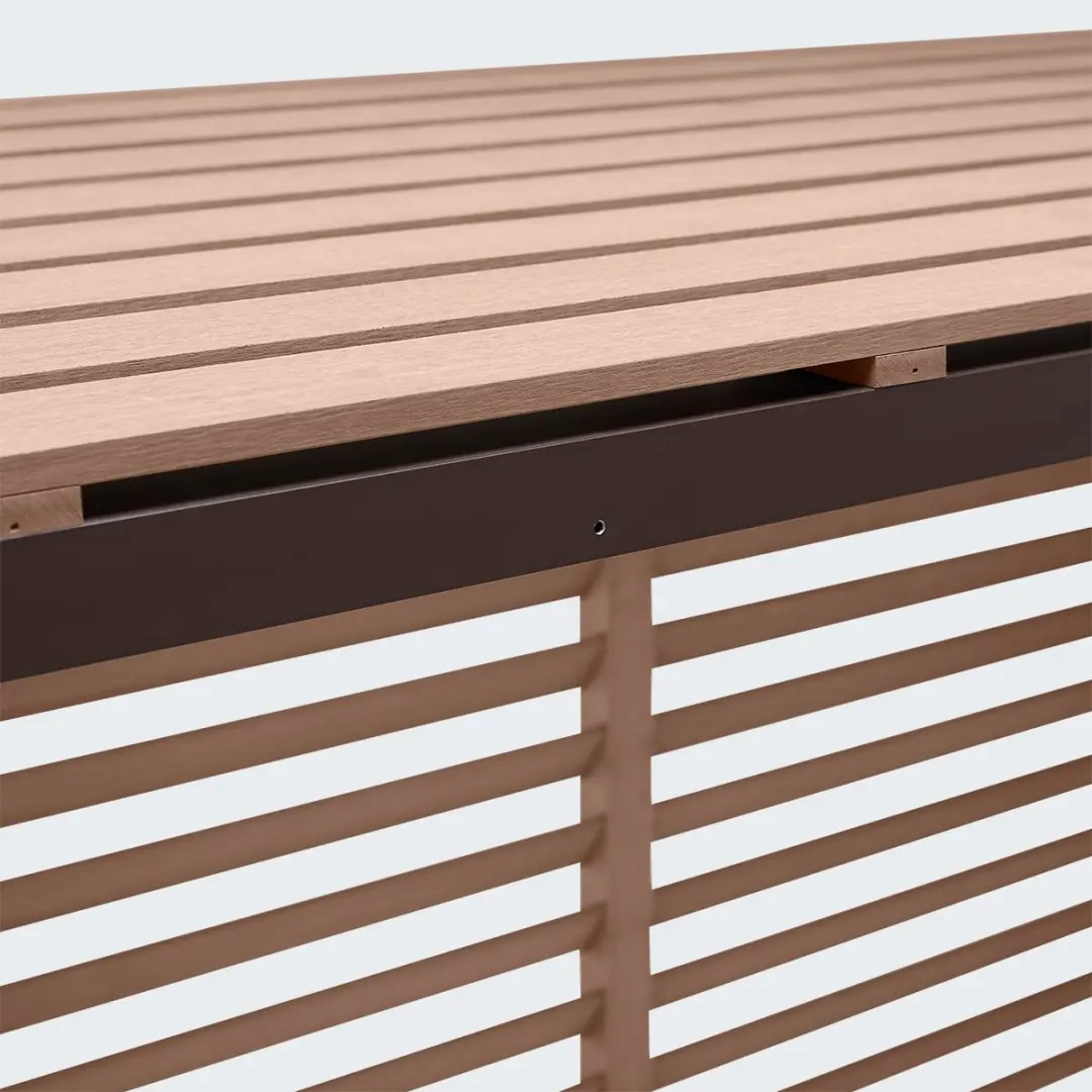 Evolar Airco Omkasting Buitenunit EVO-COVER-WPCLT - WPC 120x110x65cm - Tropical Teak - afbeelding 3 van 6