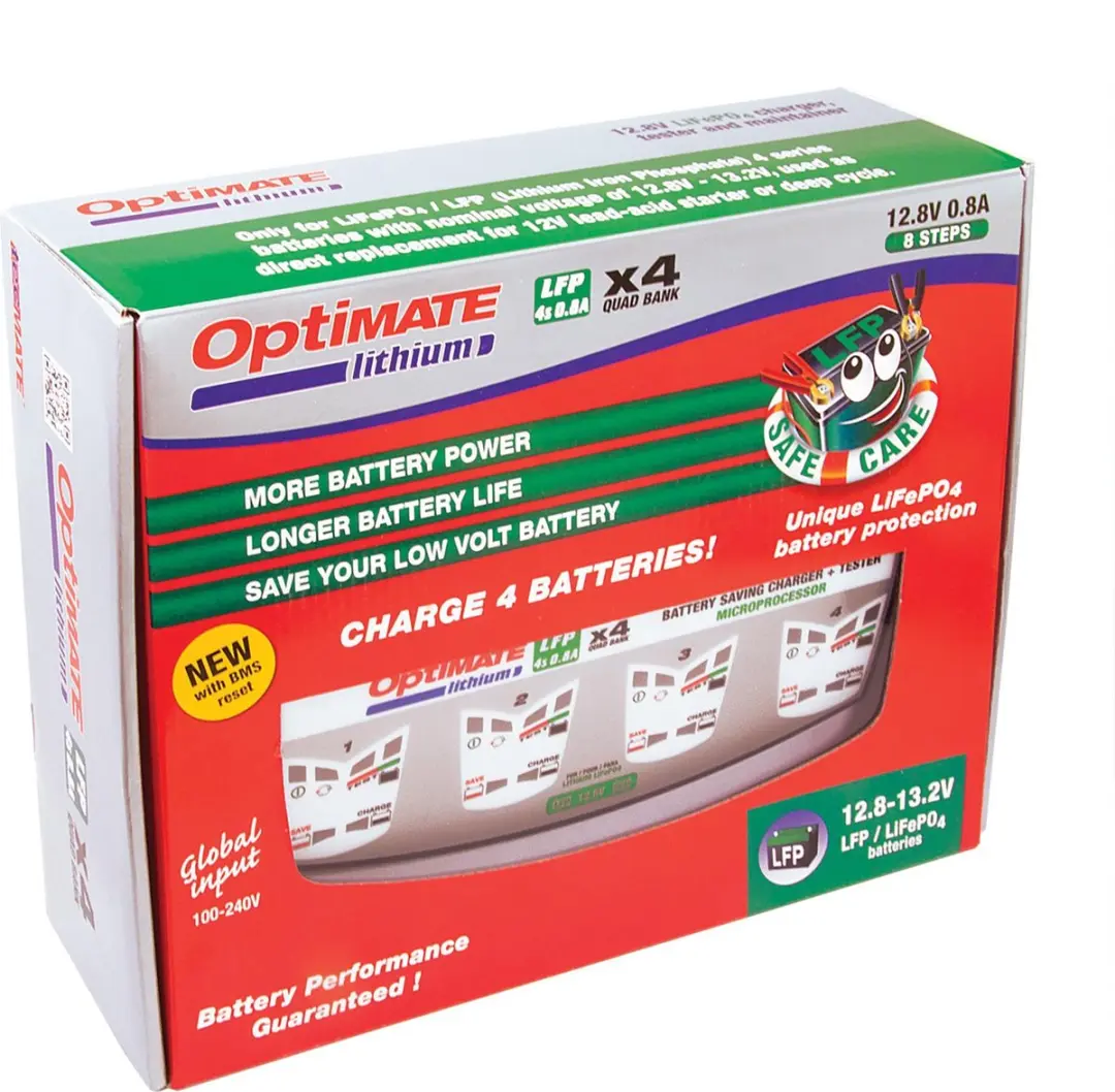 Tecmate Optimate Lithium X 4 - Lithium-ion Acculader