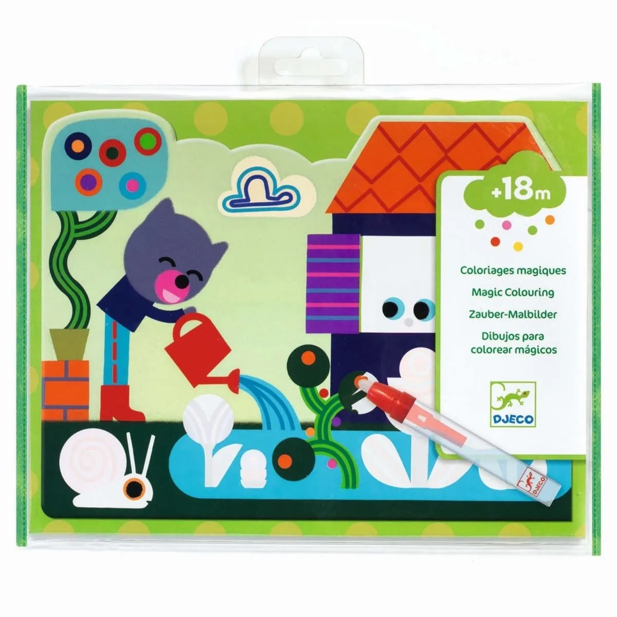 Djeco Hidden In The Garden Kleurplaten - Multicolor