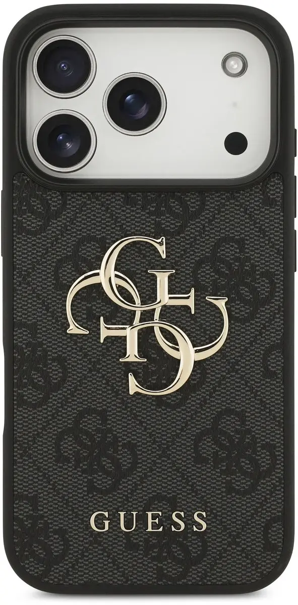 Guess Backcover Hoesje iPhone 18 Pro - Zwart - 3666339650650