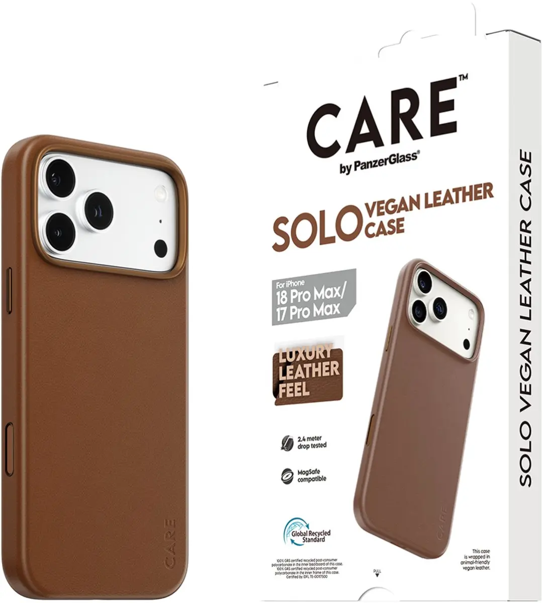 Apple CARE SOLO Case iPhone 18 Pro Max - Bruin - afbeelding 4 van 6