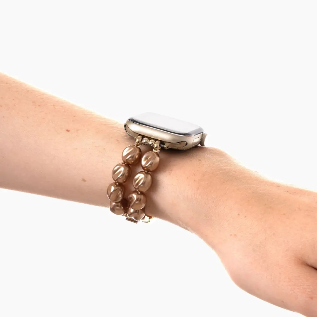 iDeal of Sweden Apple Watch Band Salted Caramel Pearl - 38/40/41/42mm