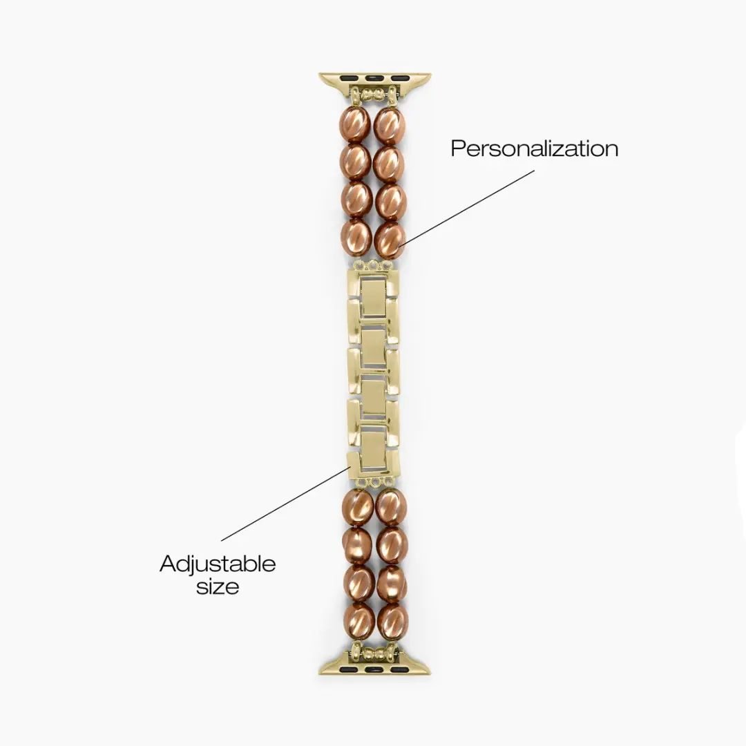 iDeal of Sweden Apple Watch Band Salted Caramel Pearl - 38/40/41/42mm