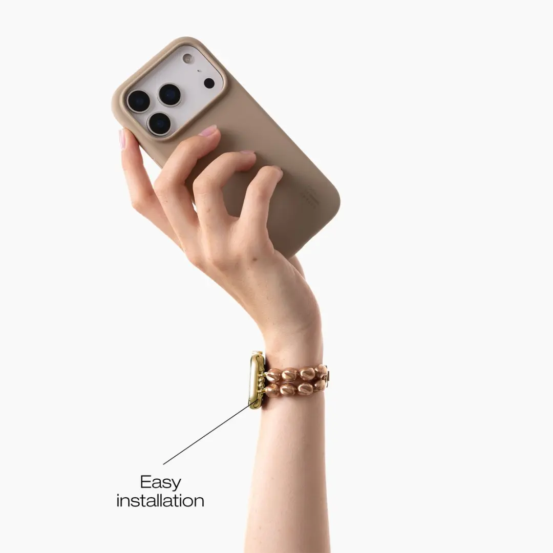 iDeal of Sweden Apple Watch Band Salted Caramel Pearl - 38/40/41/42mm