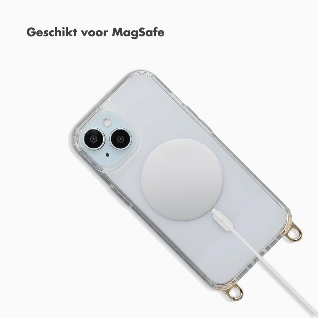 Selencia Hoesje iPhone 15 Rivièra Transparant - MagSafe