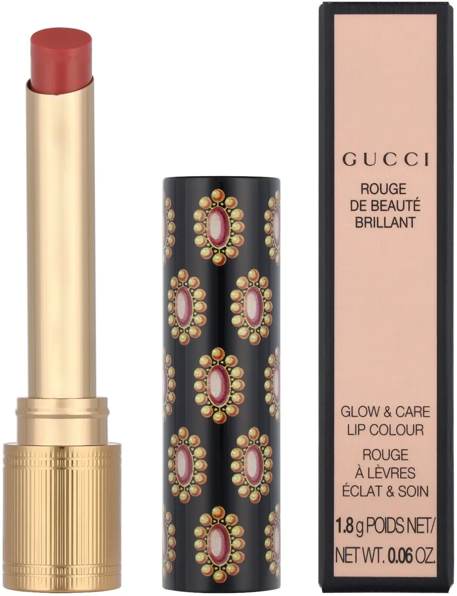 Gucci Rouge Brillant Glow & Care Lipkleur #216 My Cousin Rachel