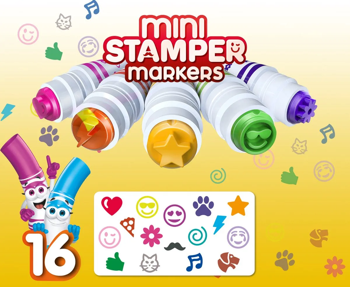 Crayola Pip Squeaks Viltstiften 16 Stuks - Multicolor