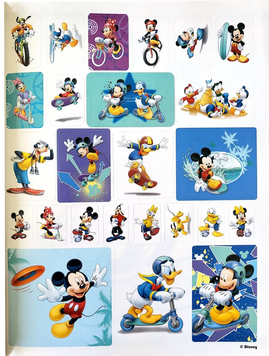 Disney Mickey Kleurboek 120 Platen + Stickers - Paars
