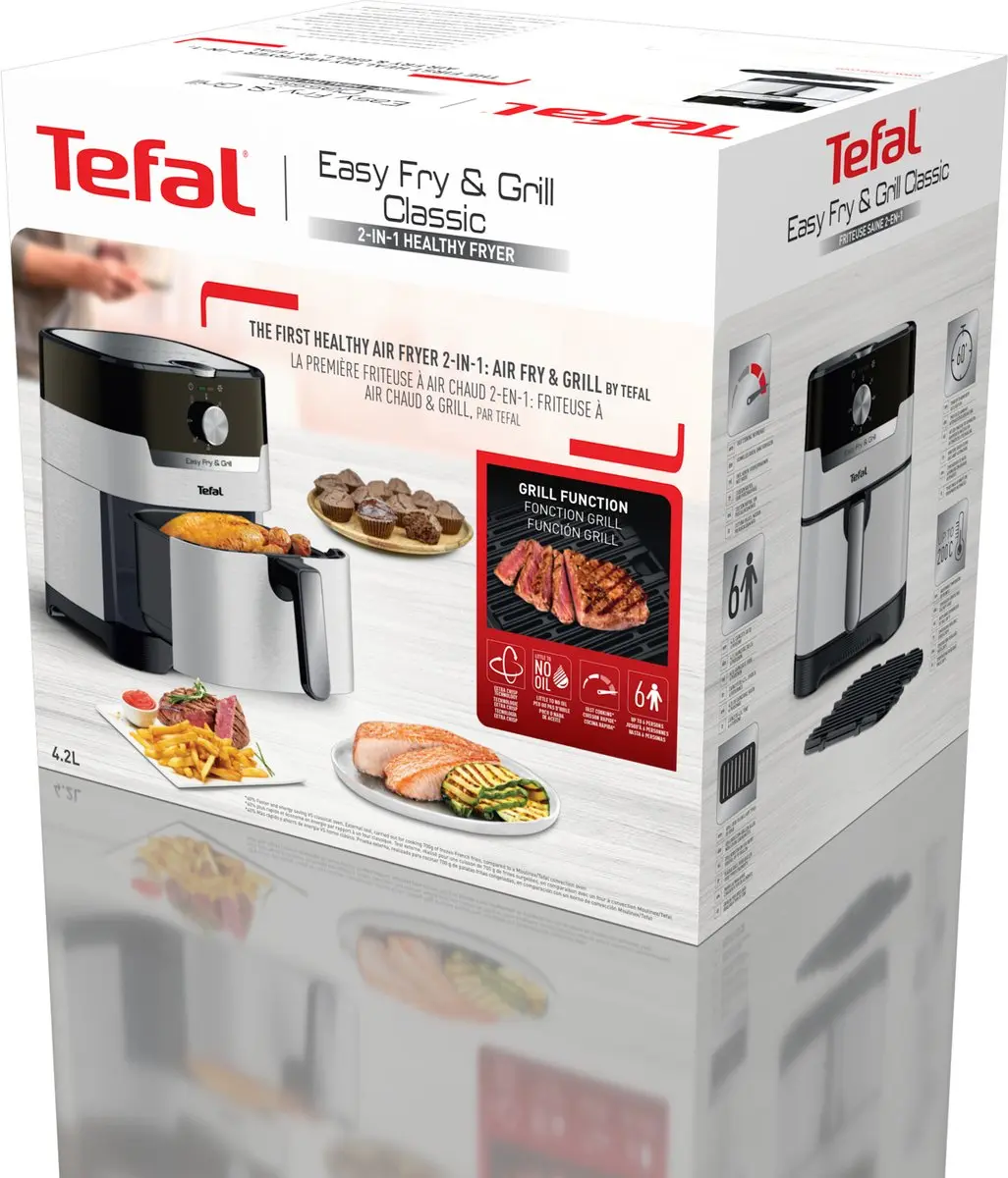 Tefal Easy Fry & Grill EY501A 2-in-1 Heteluchtfriteuse 1550W