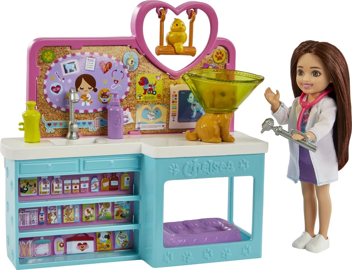 Barbie Chelsea Dierenarts Speelfiguur
