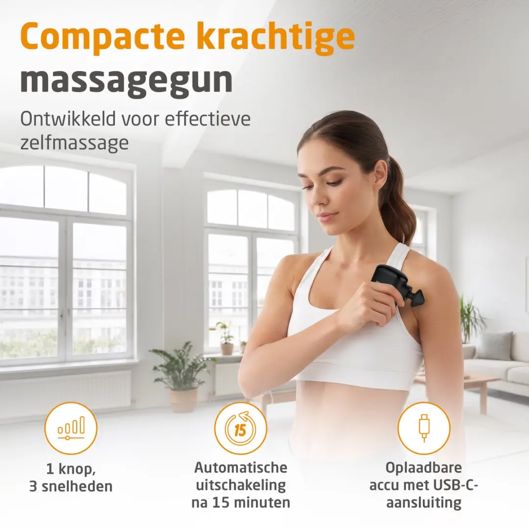 Medisana MG 120 Pocket Massagepistool - Zwart - afbeelding 6 van 6