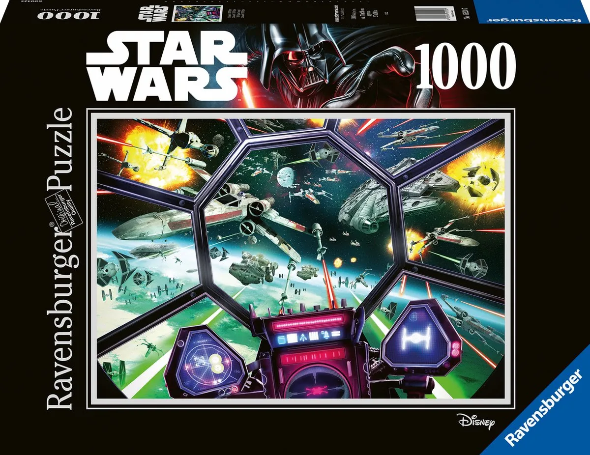 Ravensburger Star Wars TIE Fighter Cockpit Legpuzzel 1000 Stuks