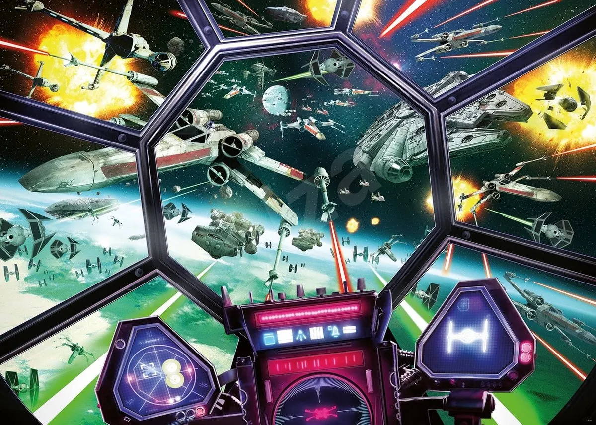 Ravensburger Star Wars TIE Fighter Cockpit Legpuzzel 1000 Stuks