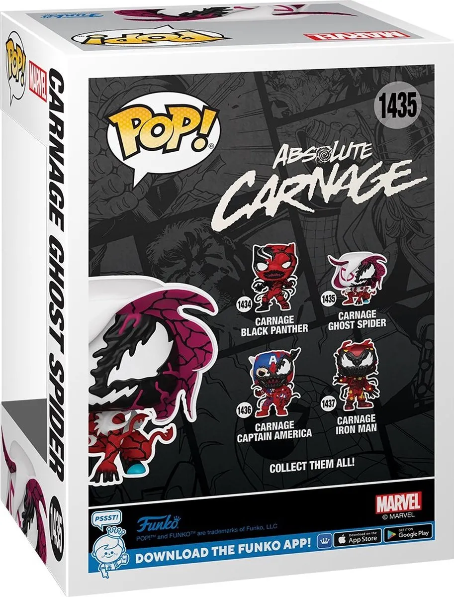 Funko Marvel Carnage Ghost Spider Pop! 82645 - Multicolor