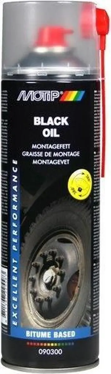 MoTip Zwart Montagevet Spuitbus