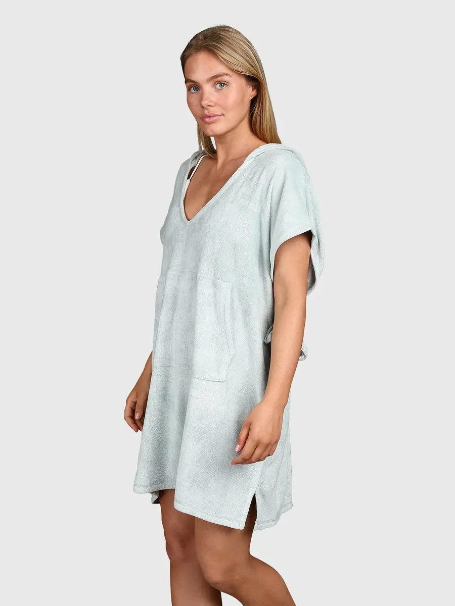 Brunotti Paige Poncho Aqua Grey - Badponcho Dames - afbeelding 4 van 6