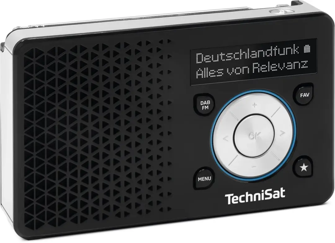 Technisat Digiradio 1 A DAB+/FM Draagbare Radio - Zwart/Zilver