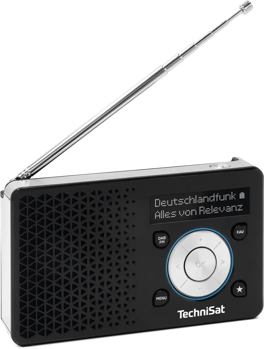 Technisat Digiradio 1 A DAB+/FM Draagbare Radio - Zwart/Zilver - afbeelding 6 van 6