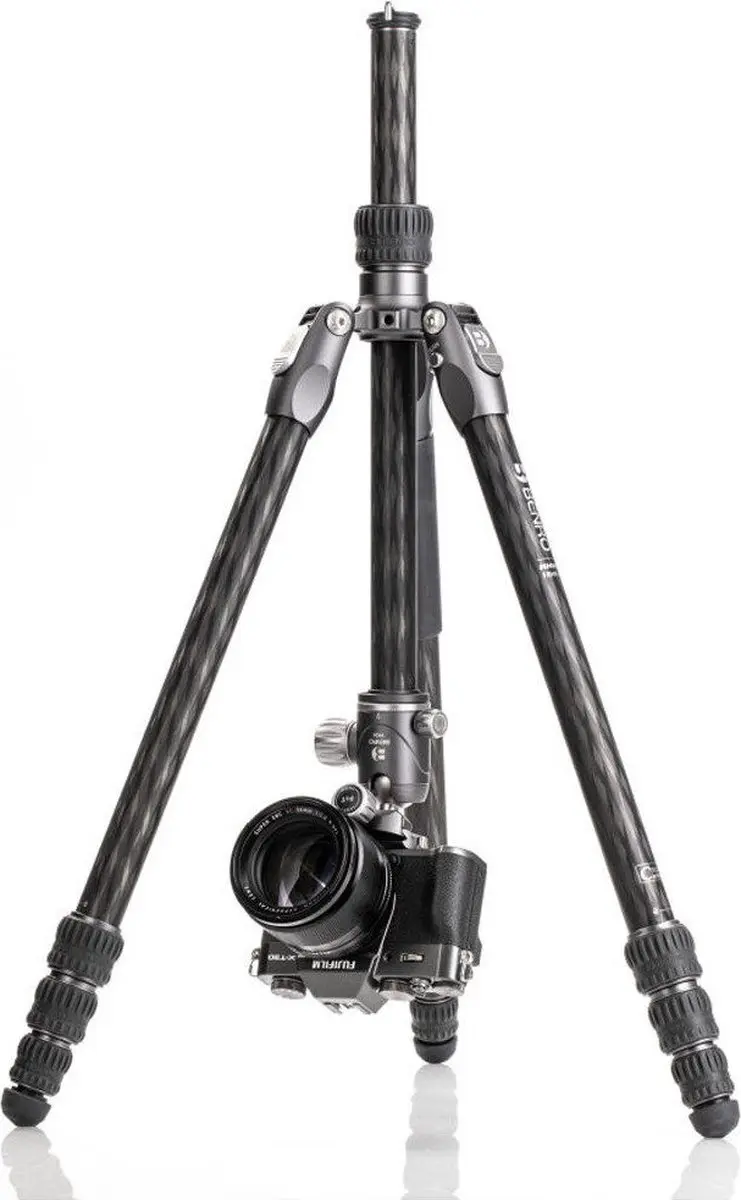 Benro FRHN24CVX25 Rhino Carbon Statief - 4 Secties - Zwart