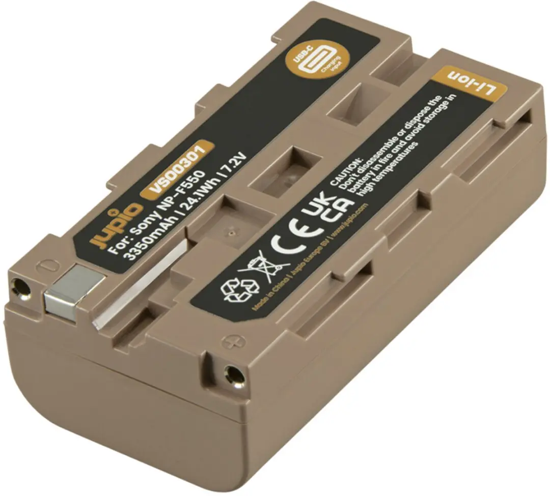Jupio NP-F550 Ultra C Accu 3350mAh - USB-C - o.a. Videocamera