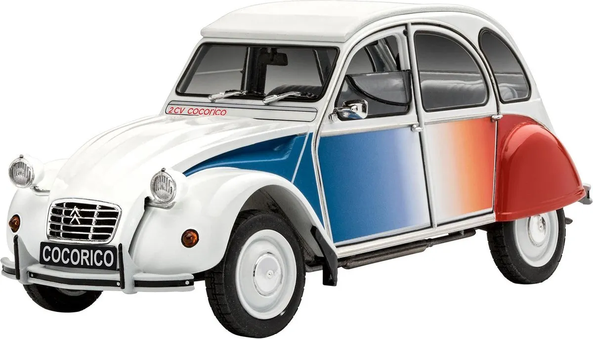 Revell 07653 Citroën 2 CV Cocorico Modelbouwpakket 1:24 - 122 Onderdelen