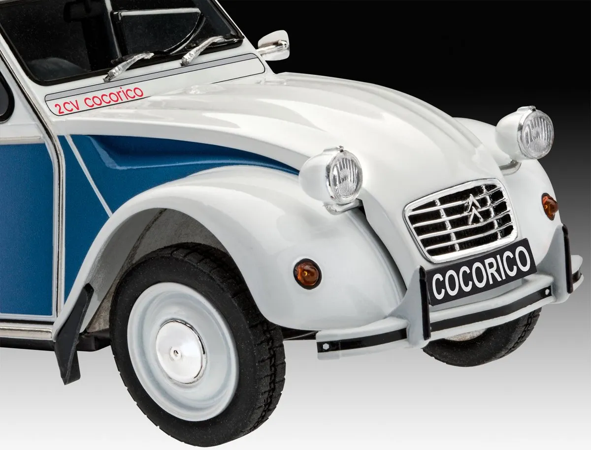 Revell 07653 Citroën 2 CV Cocorico Modelbouwpakket 1:24 - 122 Onderdelen