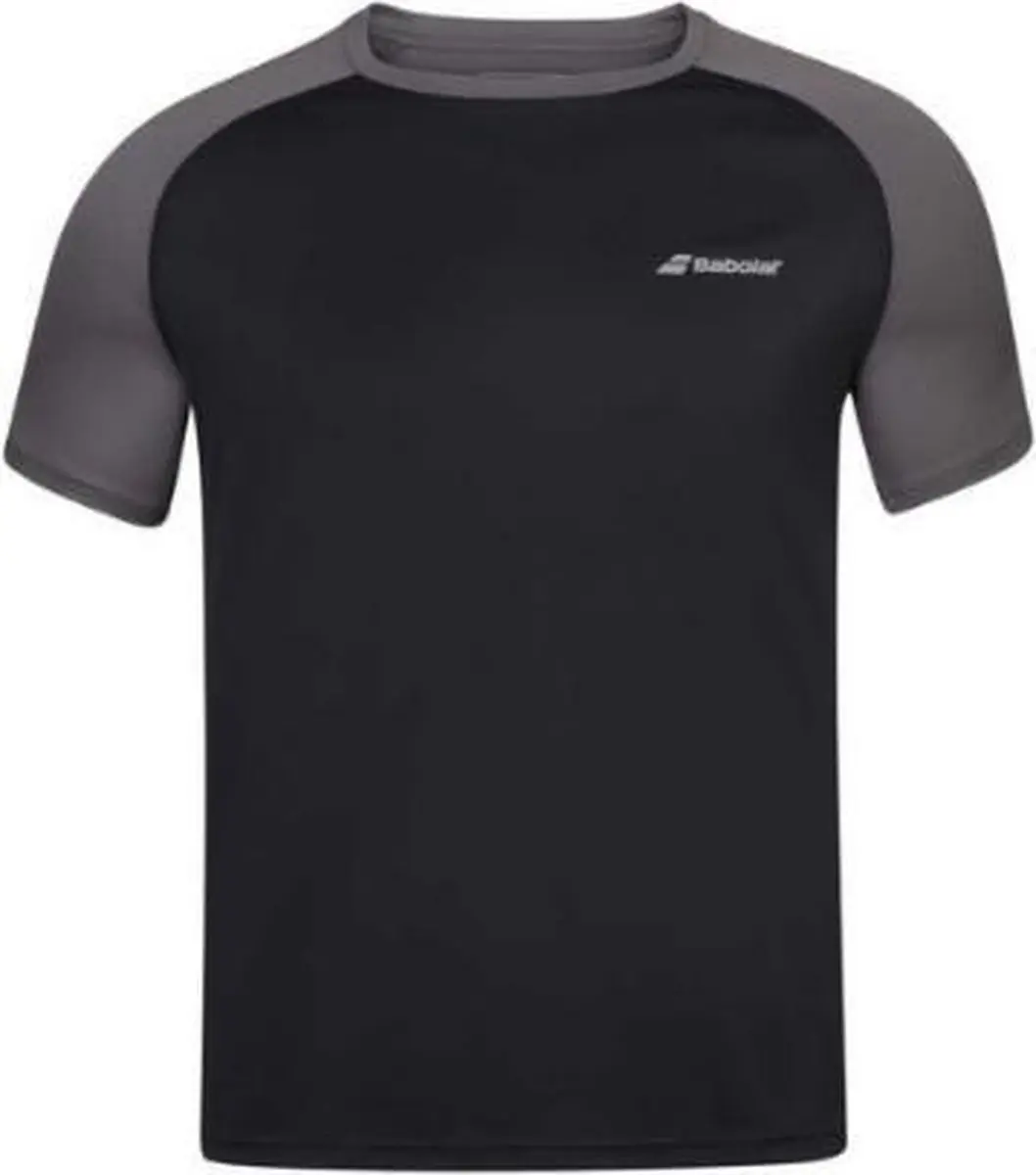 Babolat Padel T-shirt Play Crew Neck Zwart