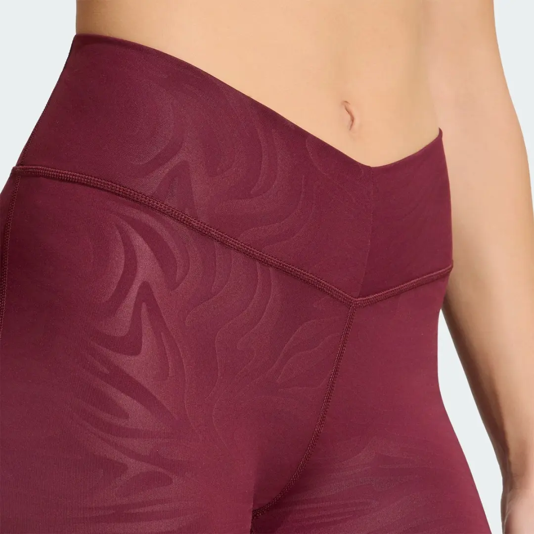 Adidas Performance All Me Essentials Graphic Legging KV4051 - XXL - Bordeaux - afbeelding 2 van 6
