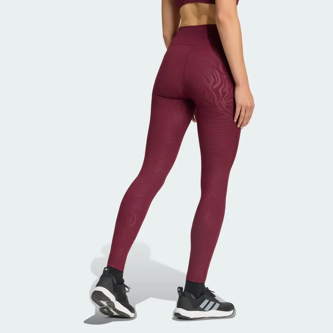 Adidas Performance All Me Essentials Graphic Legging KV4051 - XXL - Bordeaux - afbeelding 3 van 6