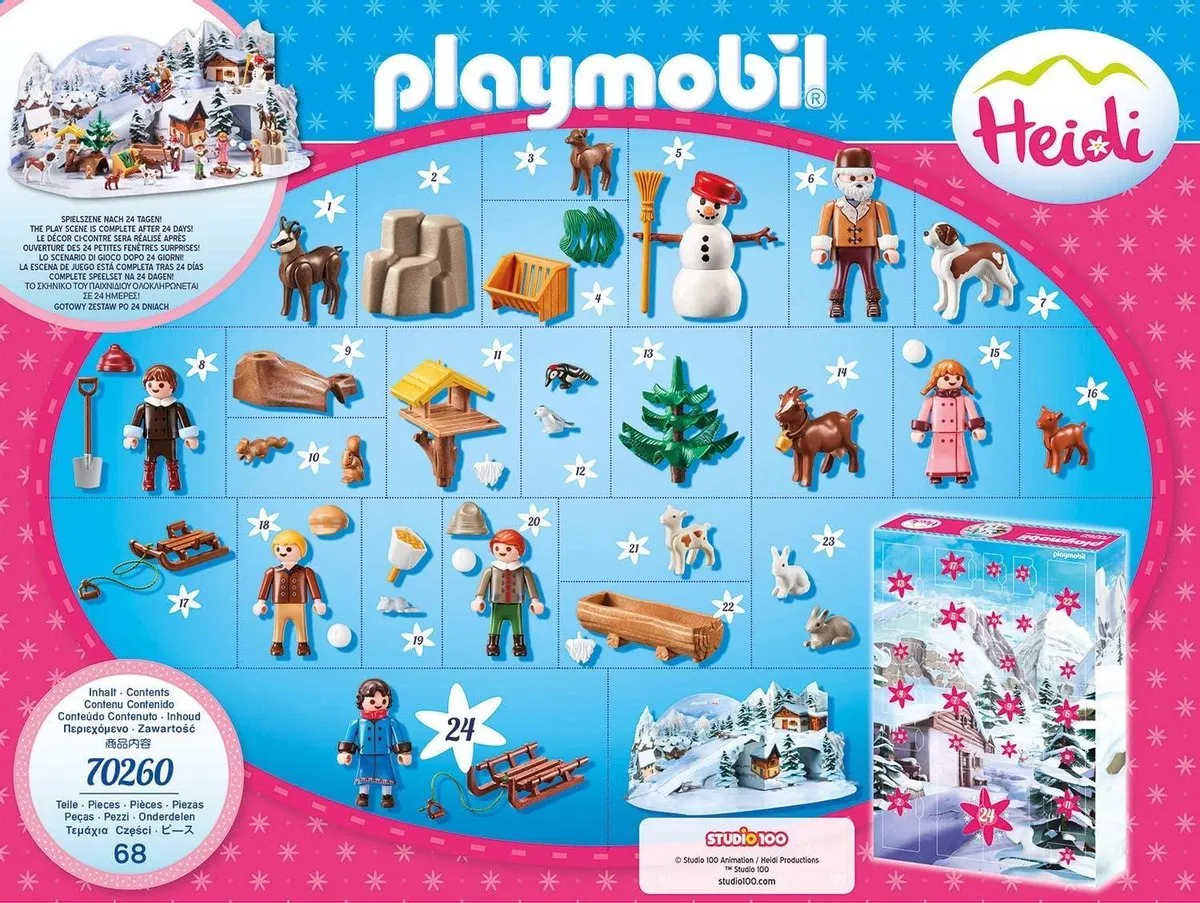 Playmobil Heidi's Winterwereld Adventskalender 70260
