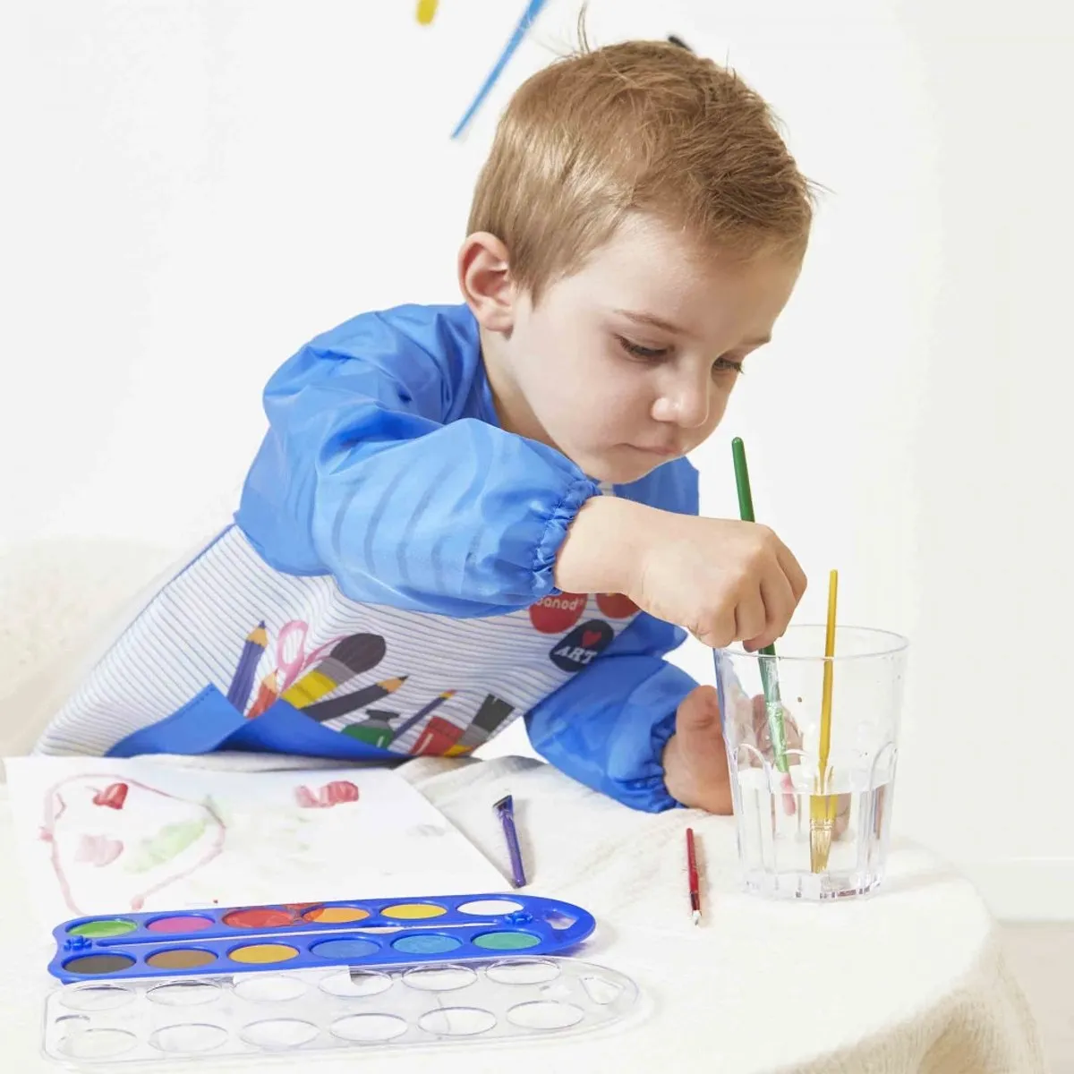 Janod Colo Waterverfset 12 Kleuren - Multikleur