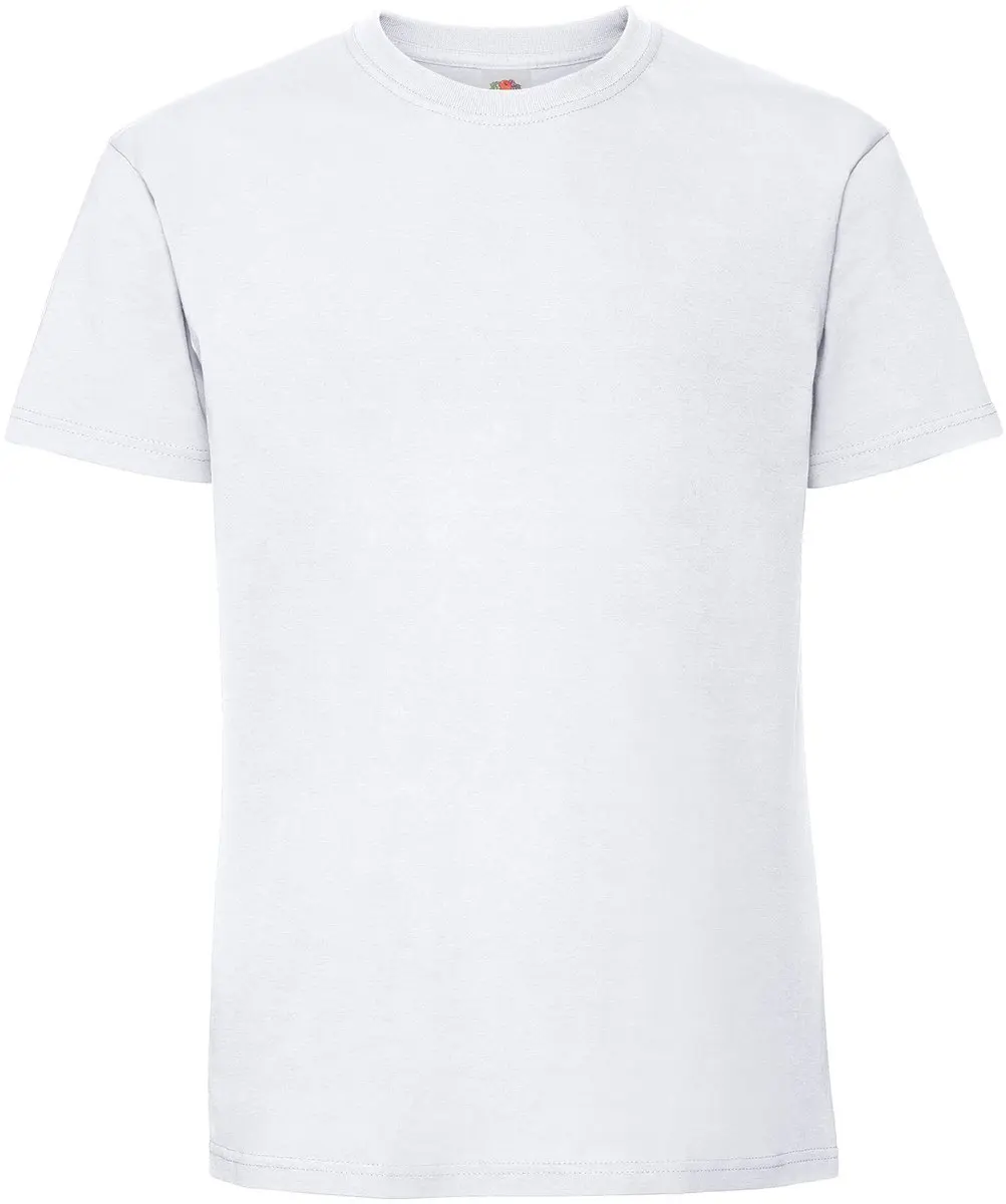 T-shirt Fruit Of The Loom Iconische 195 Premium Tees Volwassen Blanco