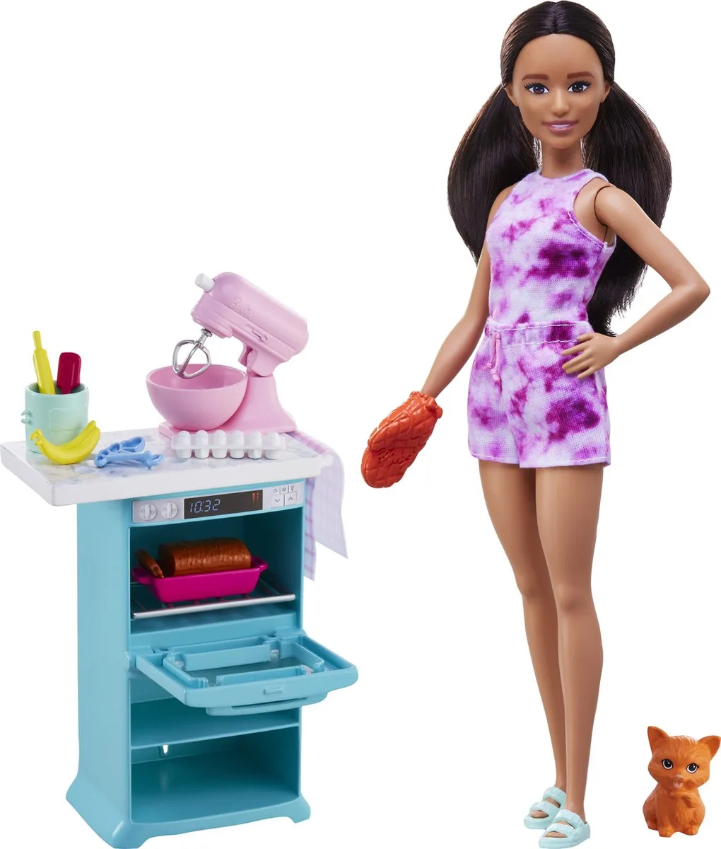 Barbie Bakken met Accessoires Keukenspeelset HCD44