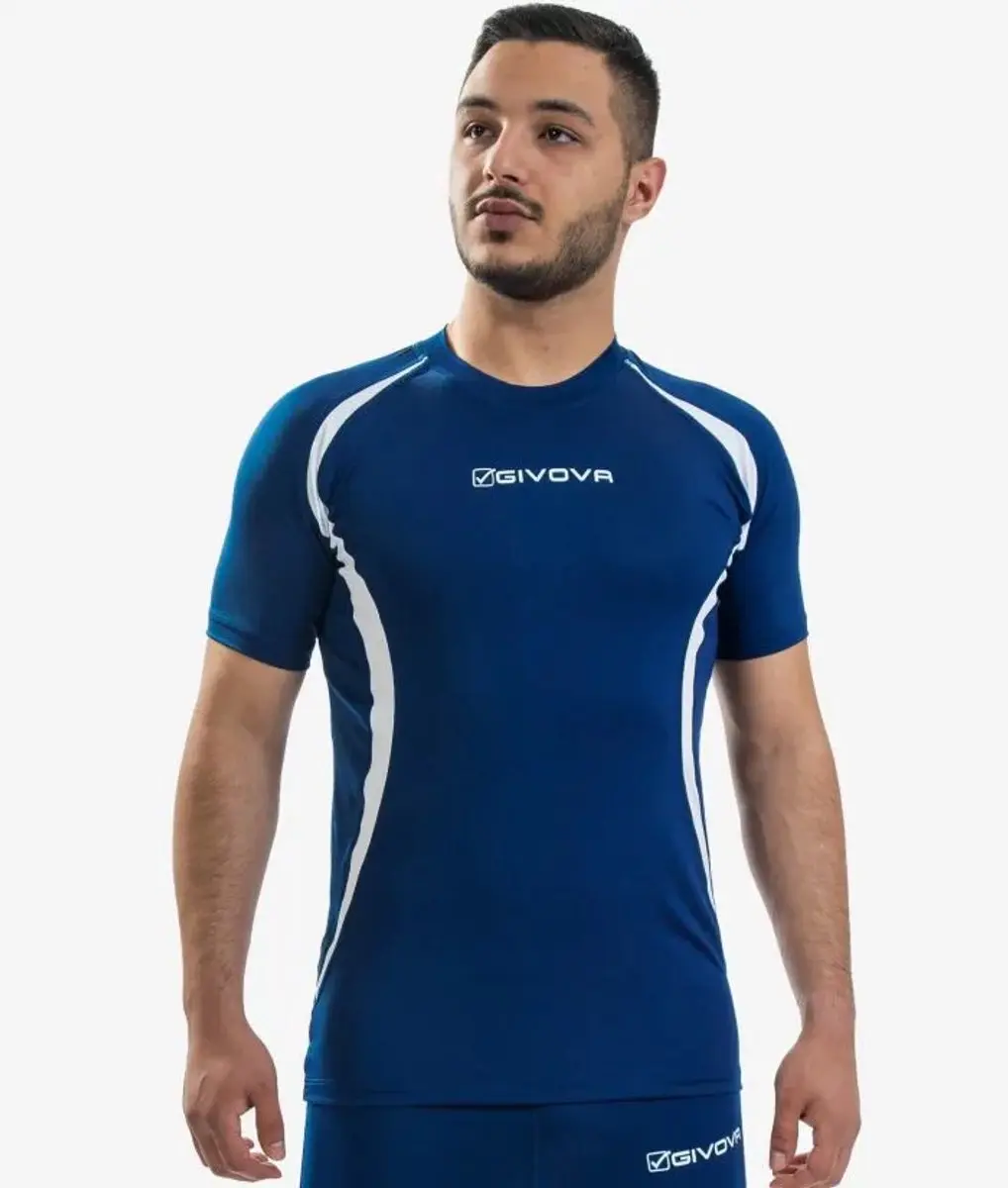 Givova Hardloop T-shirt Unisex - Blauw-wit - L - afbeelding 4 van 4