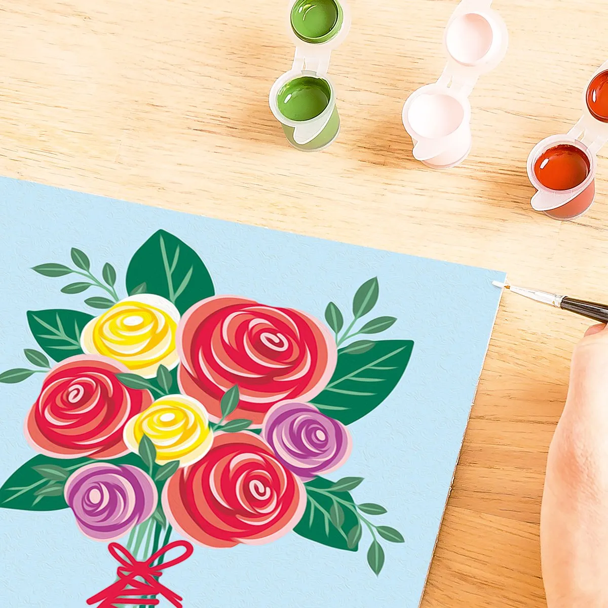 Ravensburger Rose Bouquet Schilderen op Nummer - Meerkleurig
