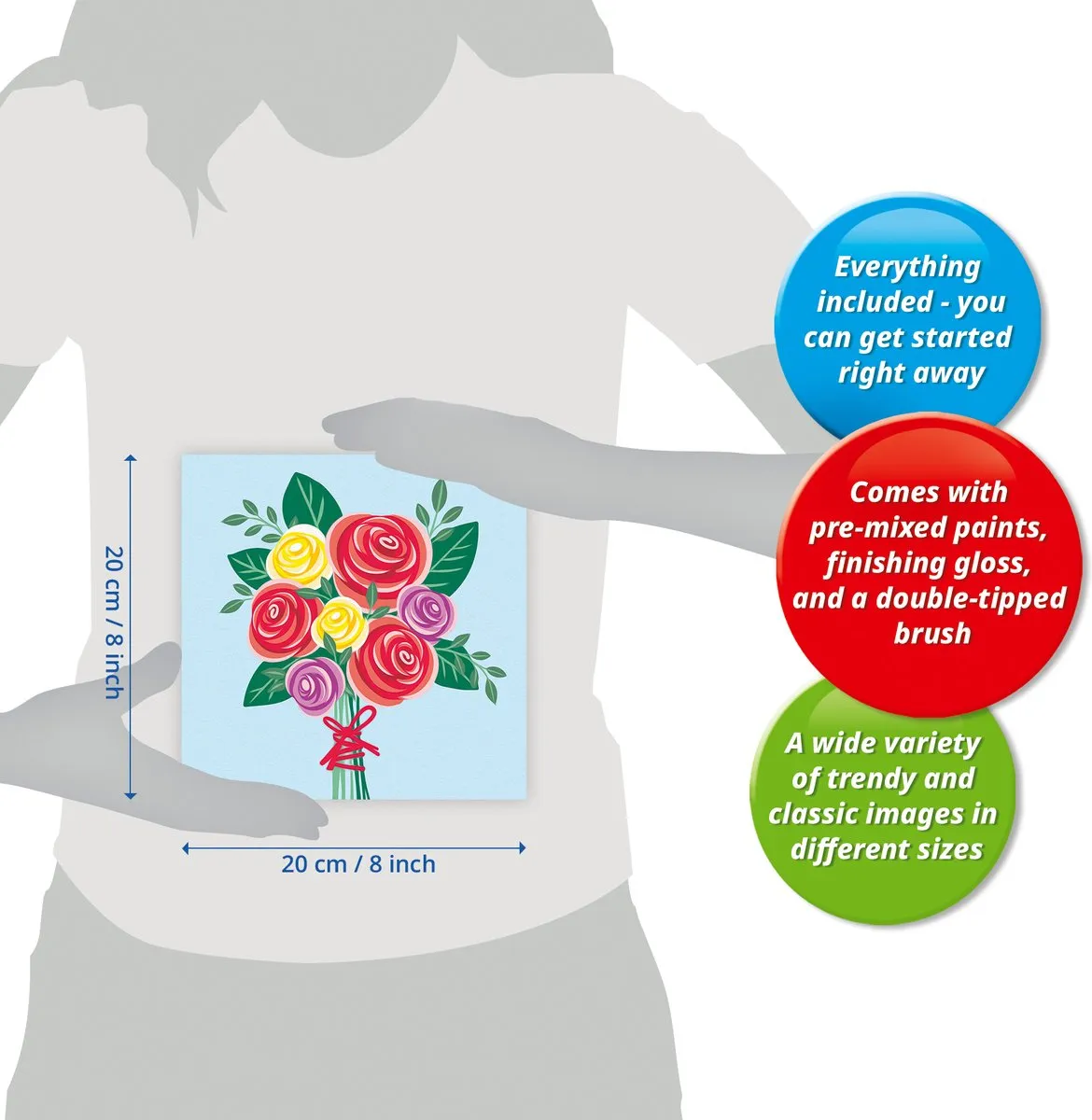 Ravensburger Rose Bouquet Schilderen op Nummer - Meerkleurig