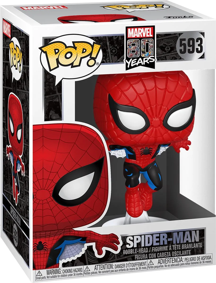 Funko Pop Marvel First Appearance Spider-Man #593 - Multi