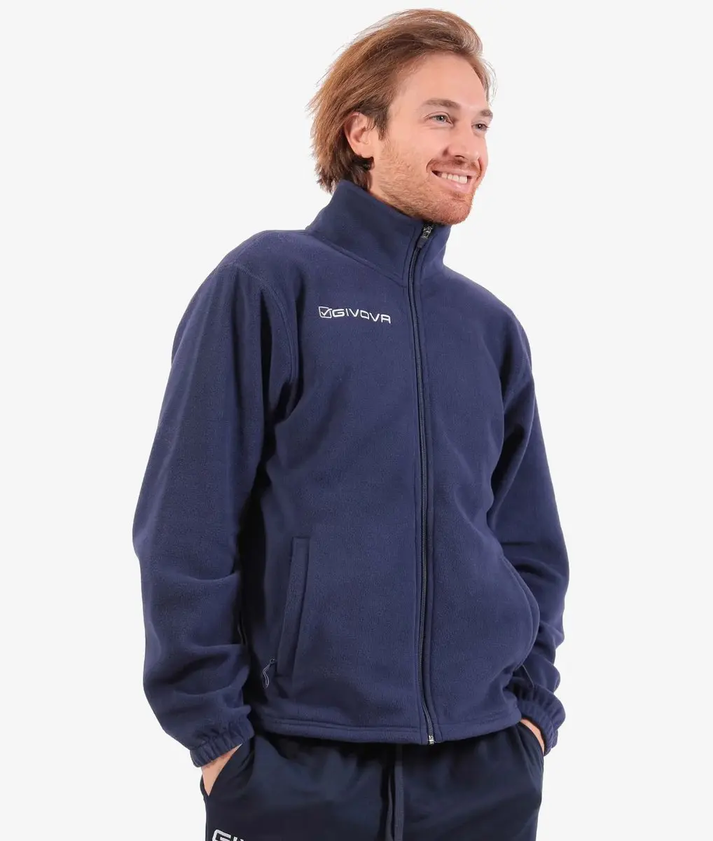 Givova Alaska Fleecesweater - XXL - Blauw - afbeelding 2 van 4