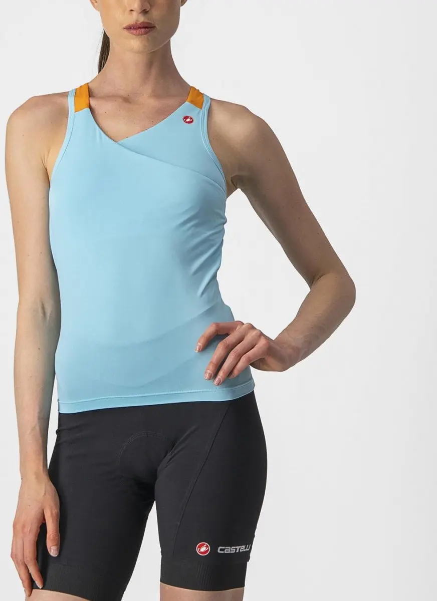 Castelli Solaris Skylight Pop Orange Fietsshirt Dames