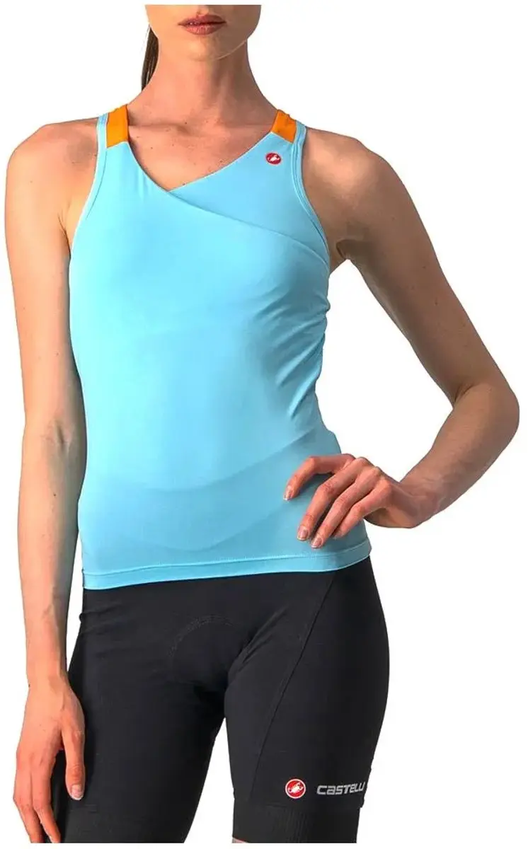 Castelli Solaris Skylight Pop Orange Fietsshirt Dames - S