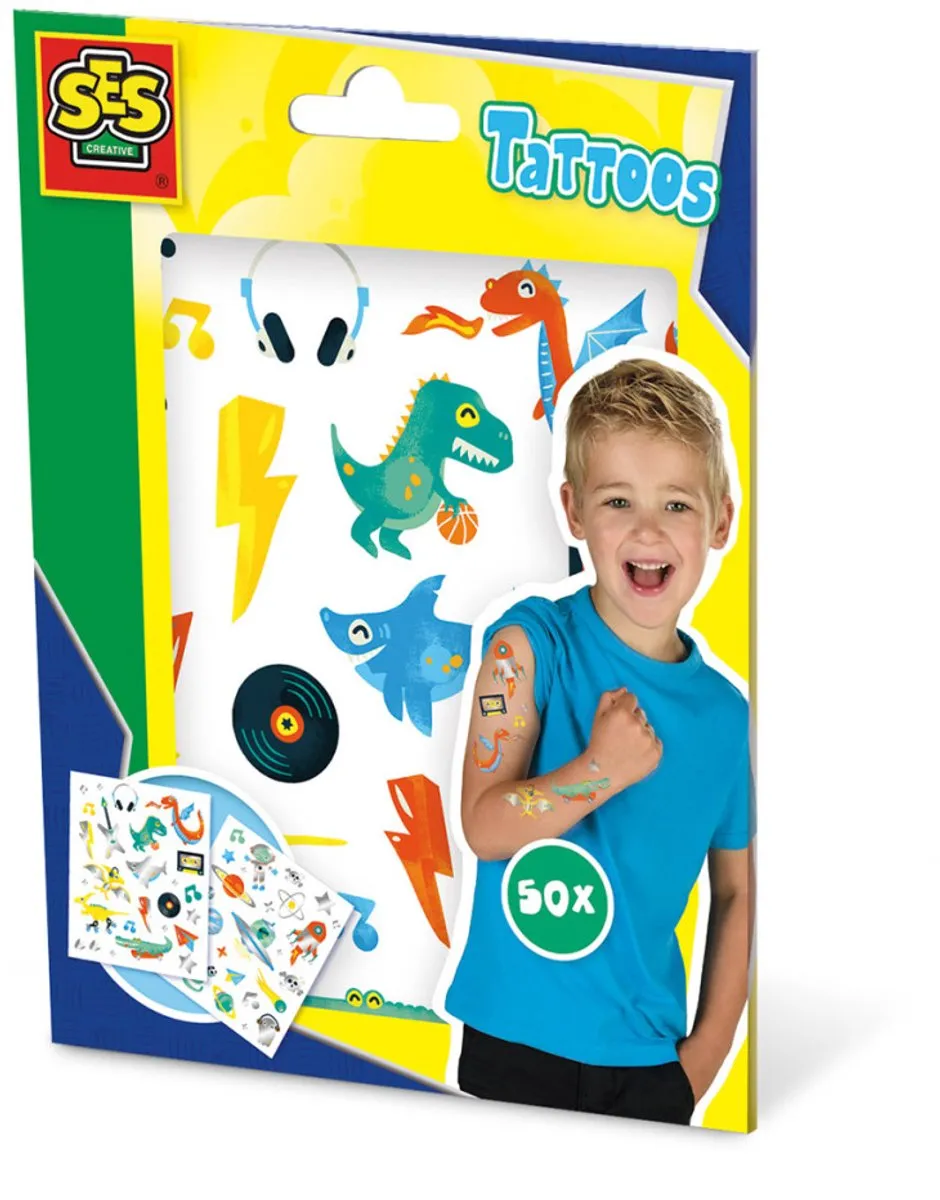 SES Creative Metallic Tatoeages 50 Stuks