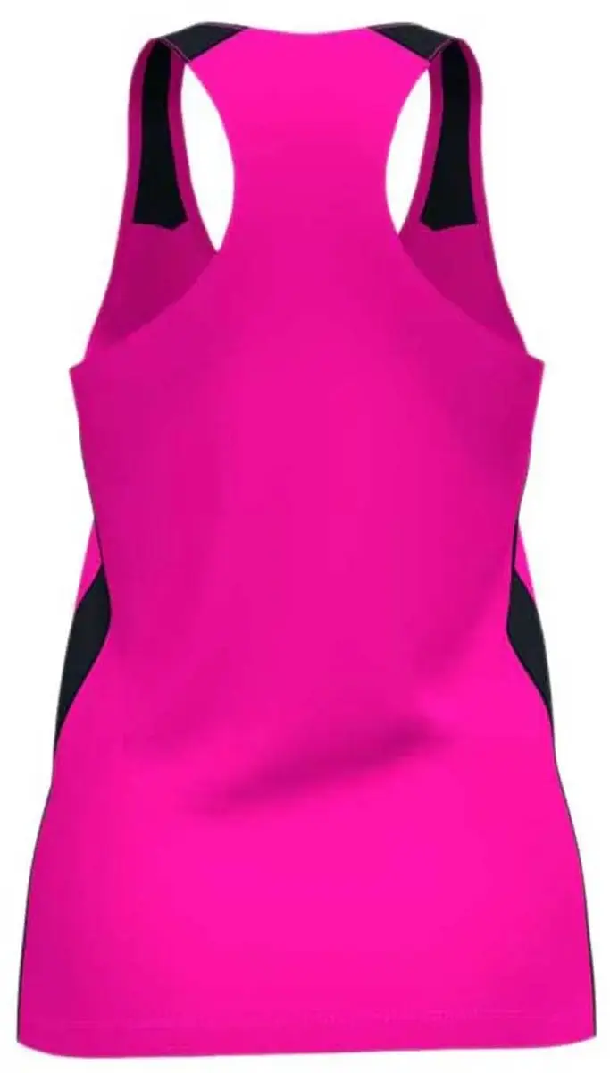Joma Record II Mouwloos T-shirt - S - Roze Fluor/Black