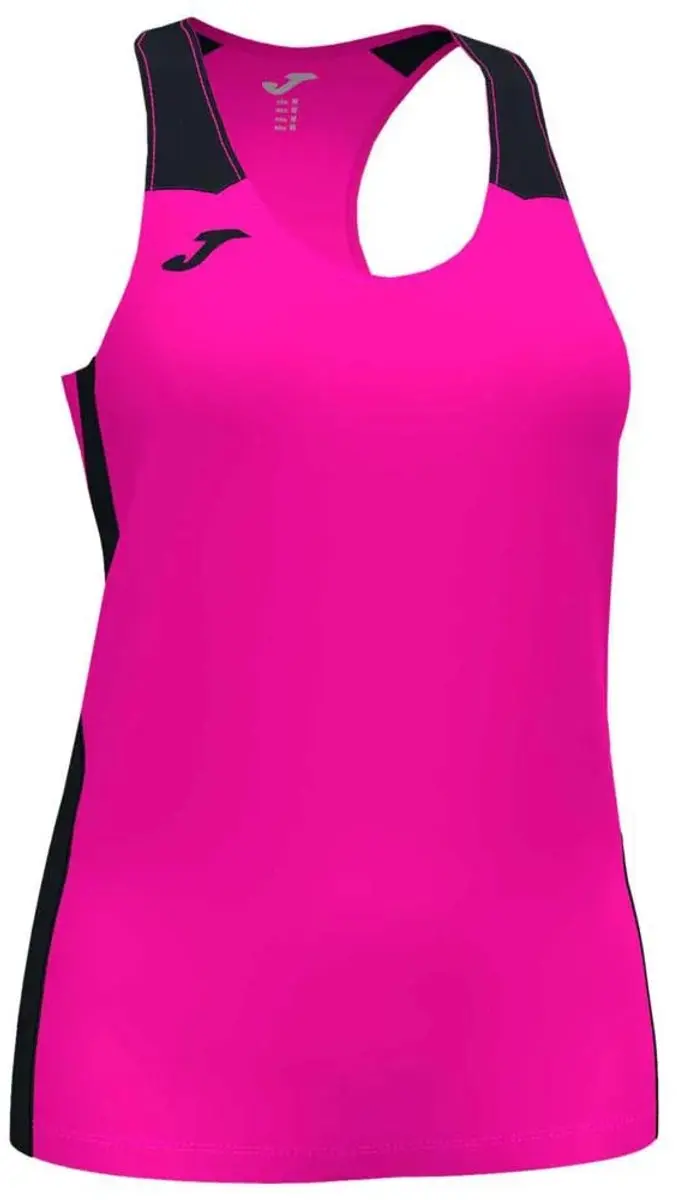 Joma Record II Mouwloos T-shirt - L - Roze Fluor